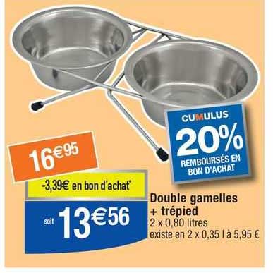 double gamelles + trépied