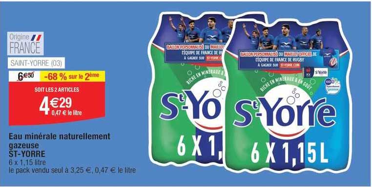eau minérale naturellement gazeuse st-yorre