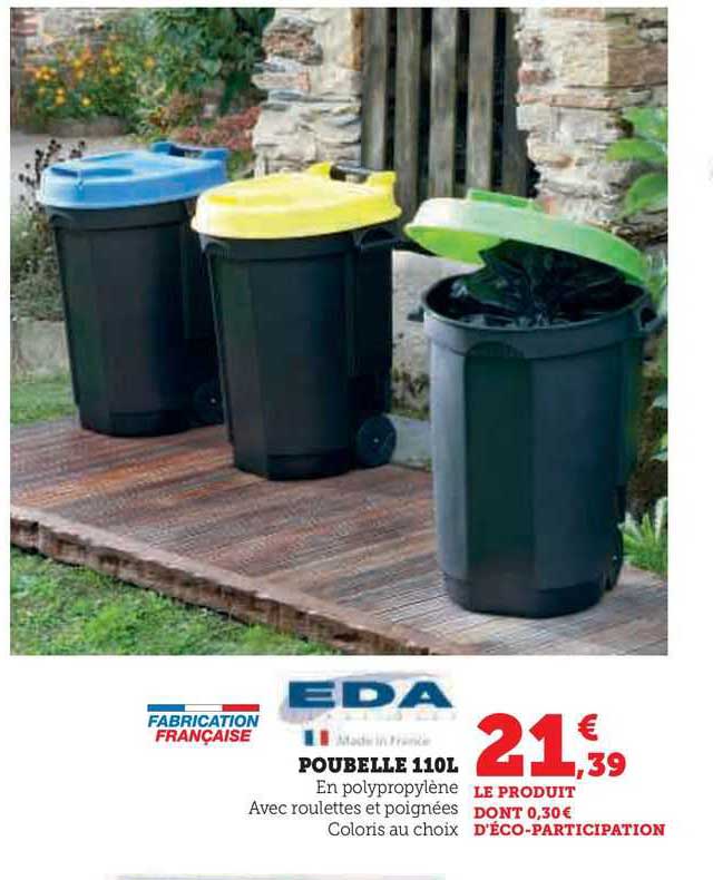 eda poubelle 110l