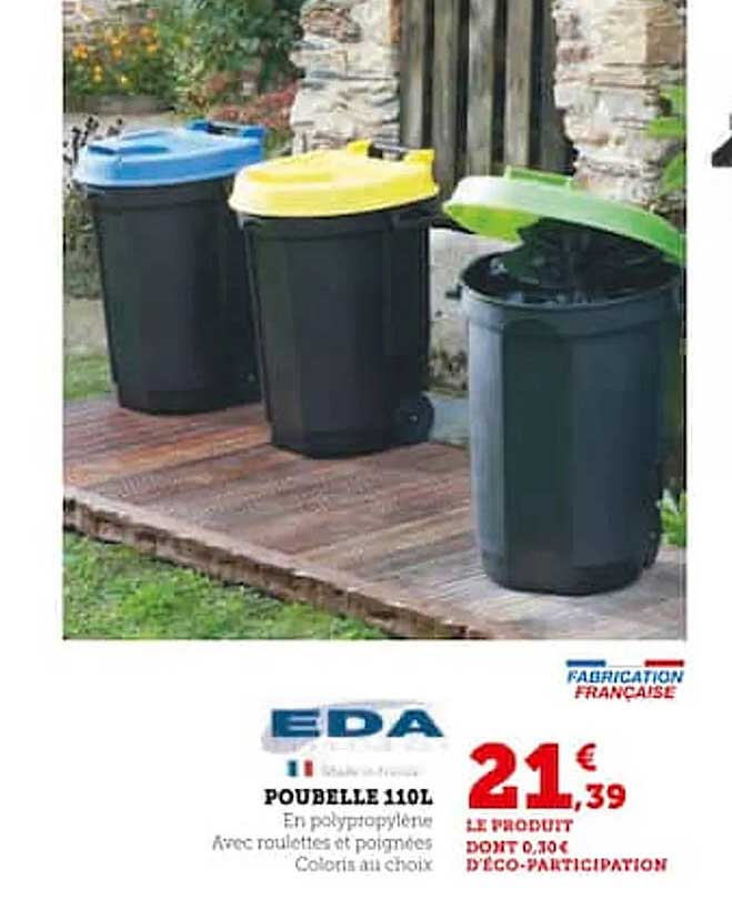 eda poubelle 110l