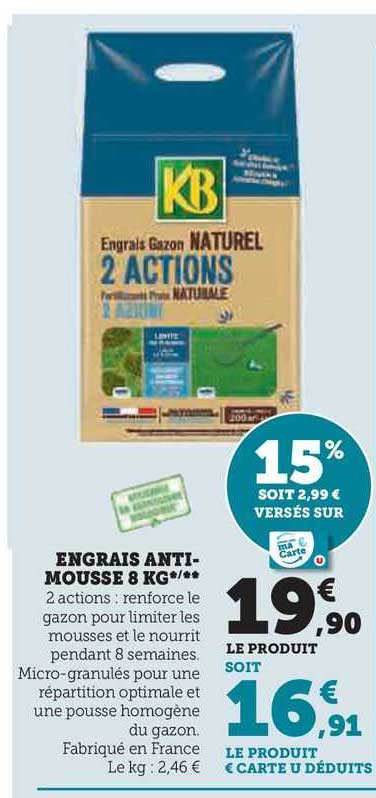 Engrais Anti-mousse 8 Kg