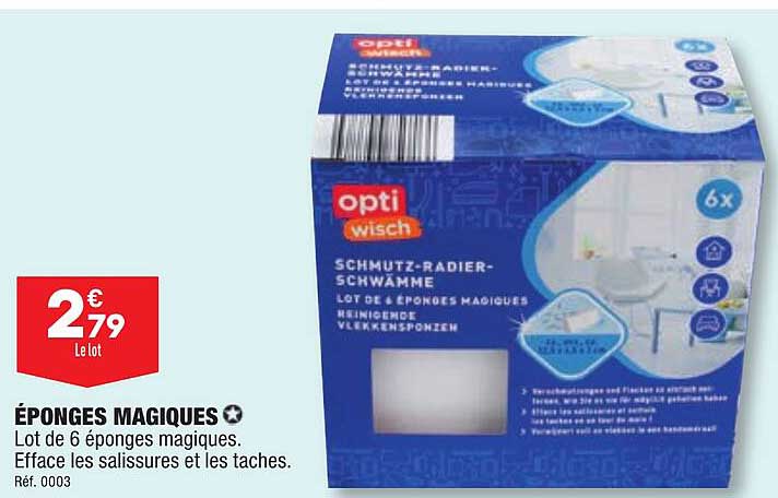 éponges magiques