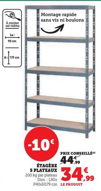 étagère 5 Plateaux