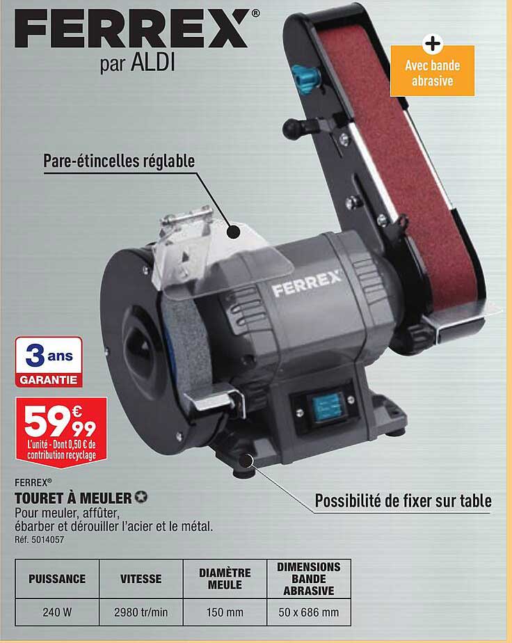 ferrex touret à meuler