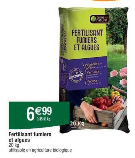 fertilisant fumiers et algues