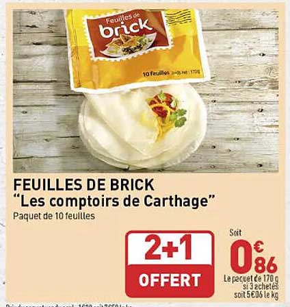 Feuilles De Brick "les Comptoires De Carthage"