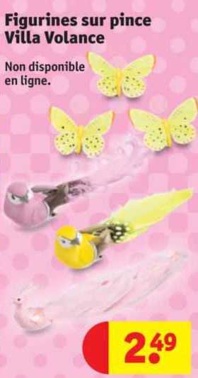 figurines sur pince villa volance
