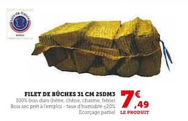Filet De Bûches 31 Cm 25dm3