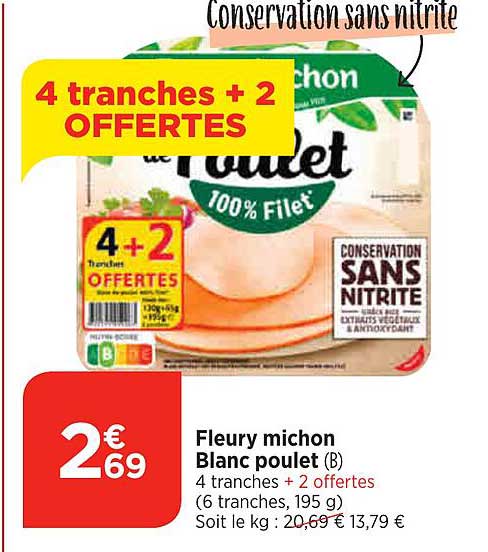 fleury michon blanc poulet