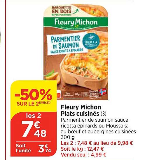 fleury michon plats cuisinés