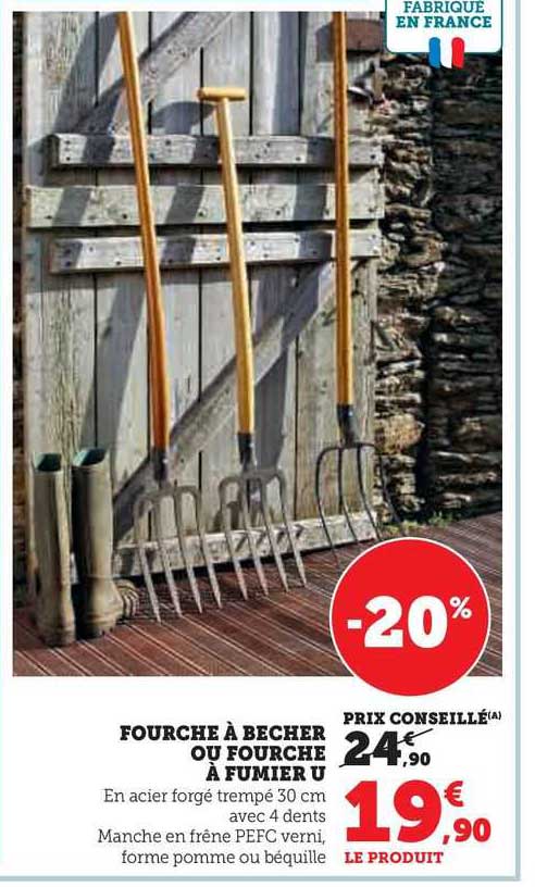 fourche à bêcher ou fourche à fumier u