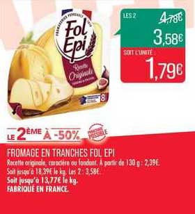 Fromage En Tranches Fol Epi