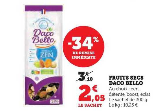 fruits secs daco bello