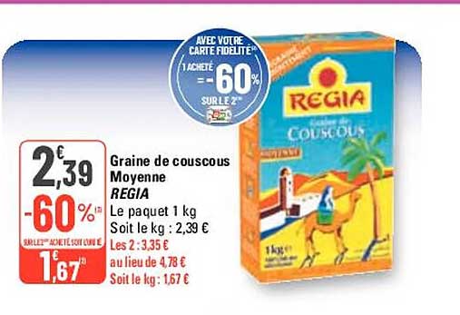 graine de couscous moyenne regia