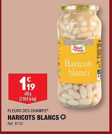 haricots blancs fleurs des champs