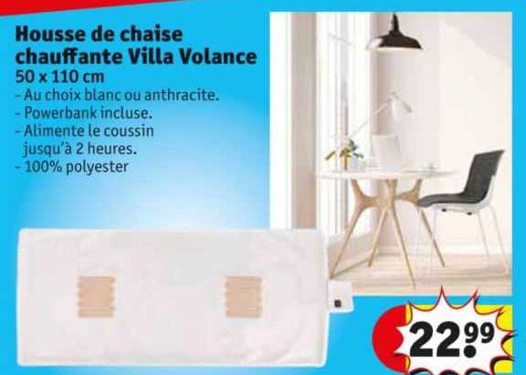 housse de chaise chauffante villa volance