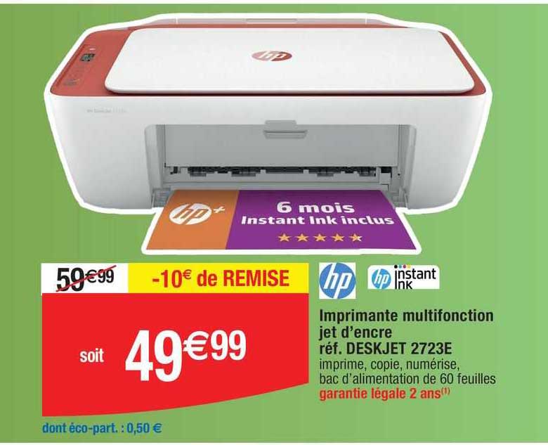 imprimante multifonction jet d'encre hp deskjet 2723e