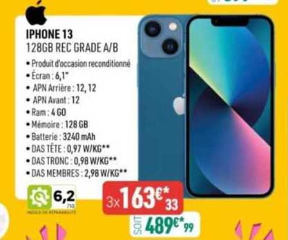 iPhone 13 128gb rec grade a/b