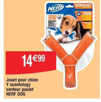 jouet pour chien y scentology senteur poulet nerf dog