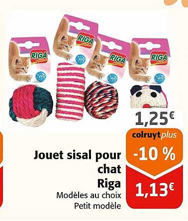 jouet sisal pour chat riga