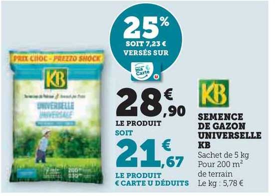 kb semence de gazon universelle kb