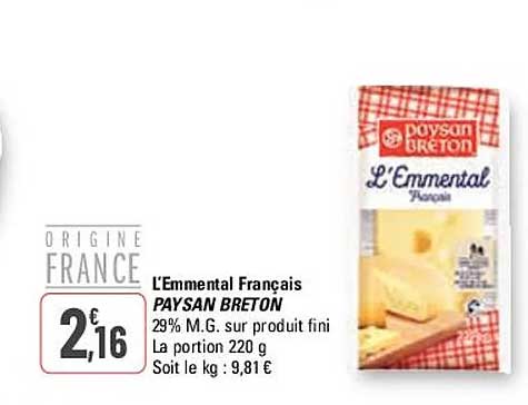 l'emmental français paysan breton