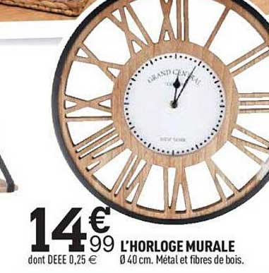l'horloge murale