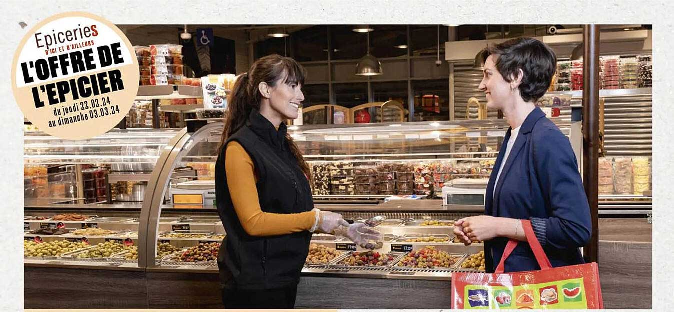 l'offre de l'épicier