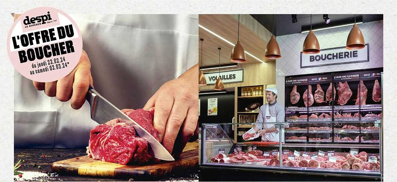 l'offre du boucher