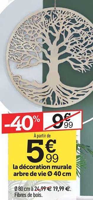 La Décoration Murale Arbre De Vie ø 40 Cm