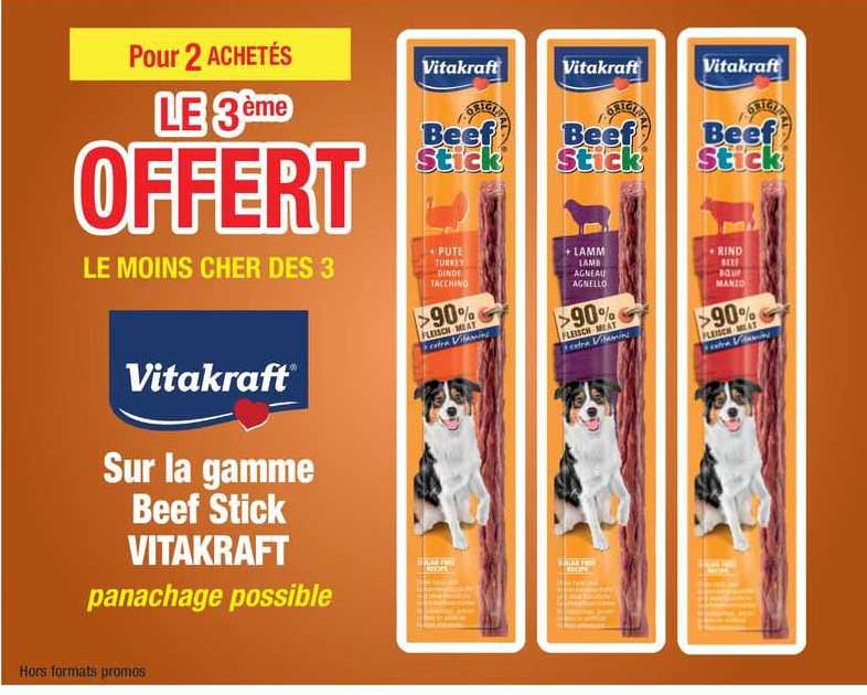 la gamme beef stick vitakraft