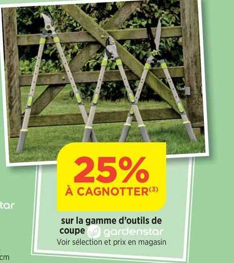 la gamme d'outils de coupe gardenstar