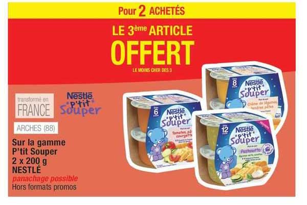 la gamme p'tit souper 2 x 200 g nestlé