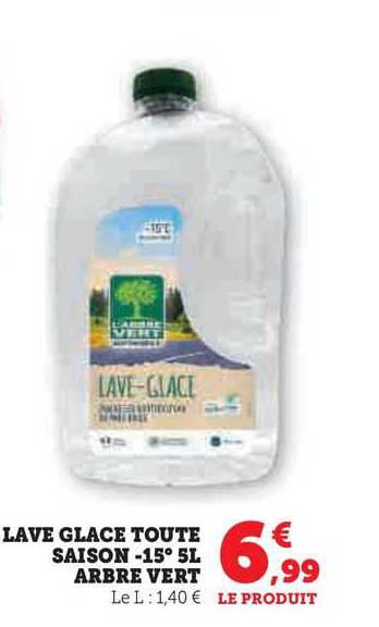 lave glace toute saison -15° 5l arbre vert