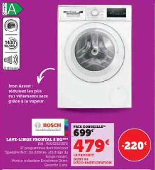 lave-linge frontal 8kg bosch