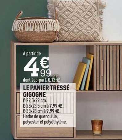 le panier tressé gigogne