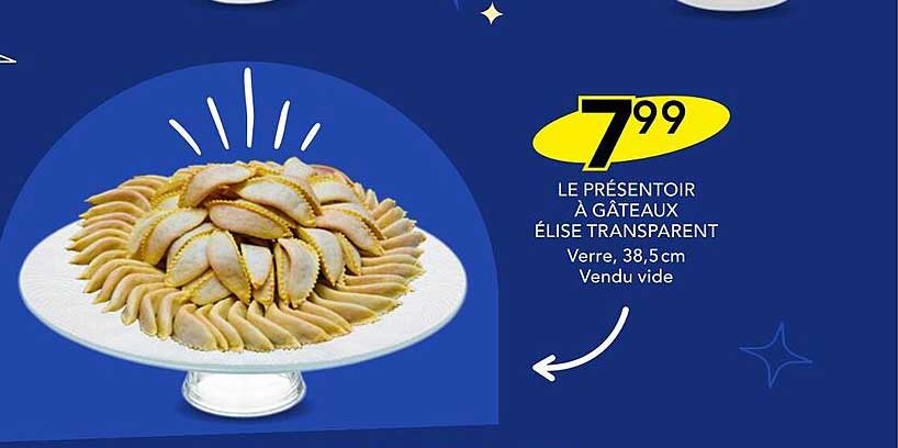 Le Présentoir à Gâteaux élise Transparent