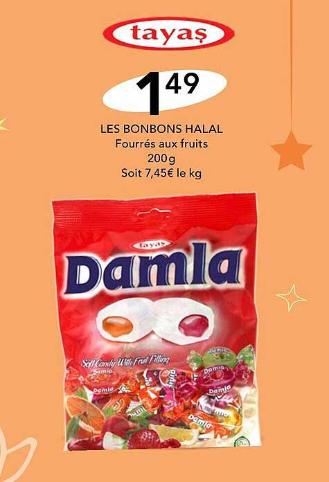les bonbons halal damla