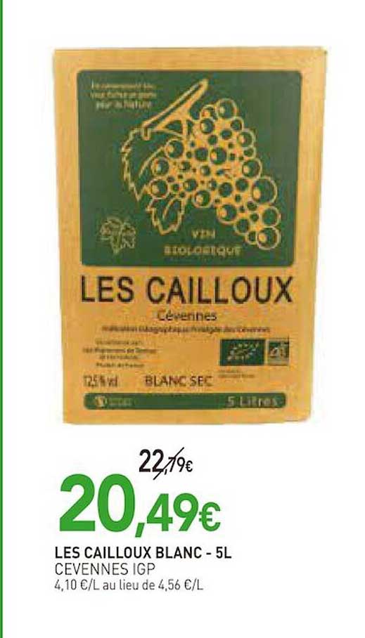 les cailloux blanc cevennes igp - 5 l