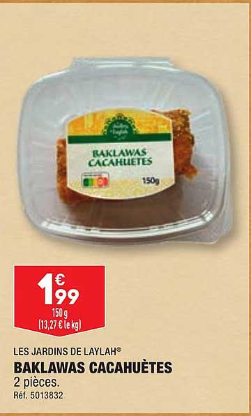 les jardins de leylah baklawas cacahuètes