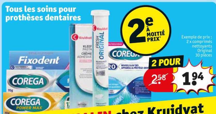 les soins pour prothèses dentaires