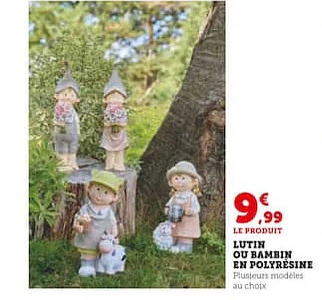 lutin ou bambin en polyrésine