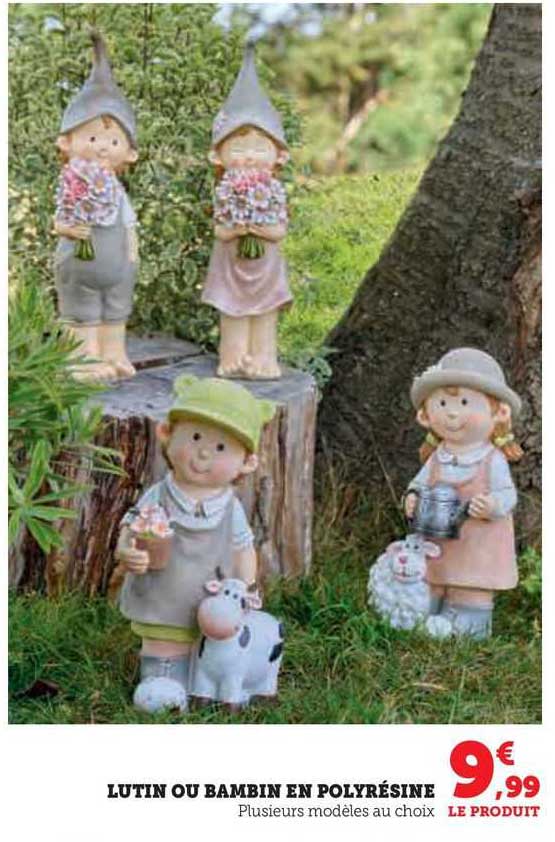 lutin ou bambin en polyrésine