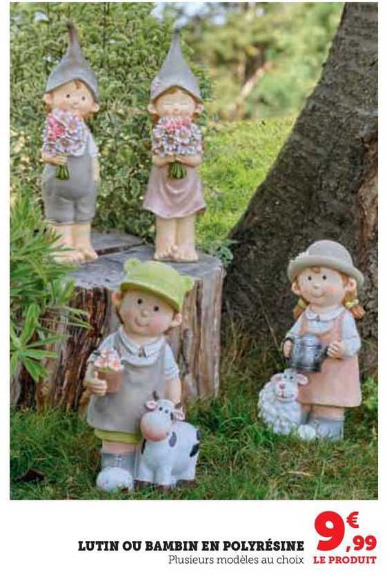 lutin ou bambin en polyrésine