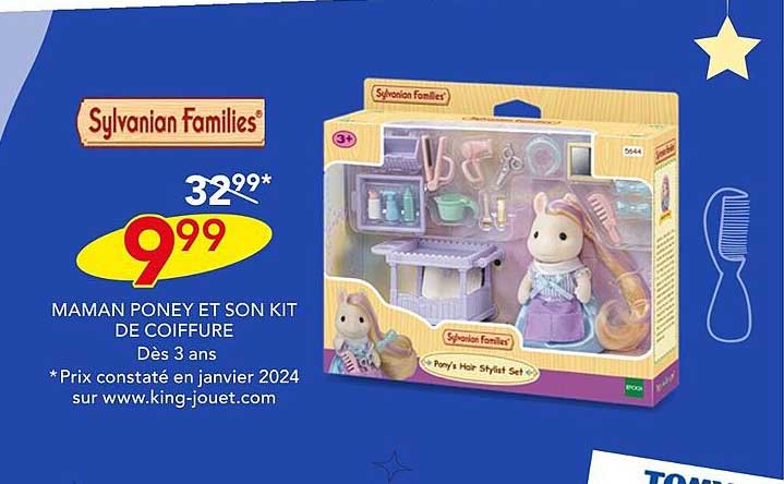 maman poney et son kit de coiffure sylvanian families