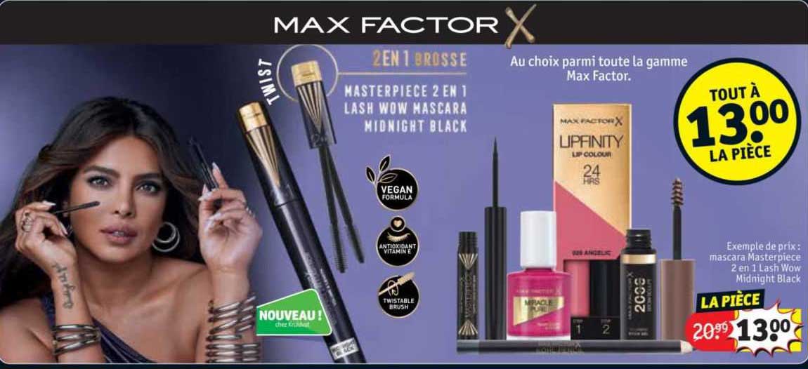 mascara masterpièce 2 en 1 lesh wow midnight black max factor