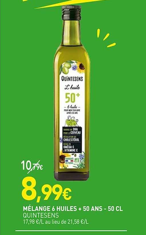 Mélange 6 Huiles + 50 Ans Quintesens - 50 Cl