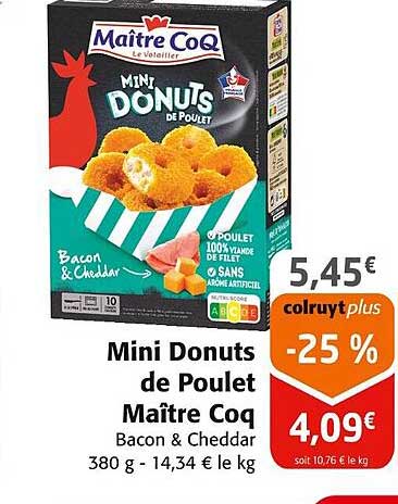 mini donuts de poulet maître coq