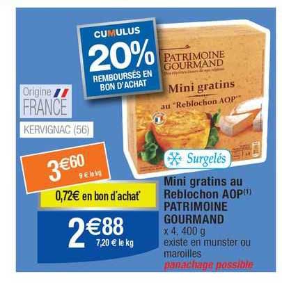 mini gratins au reblochon aop patrimoine gourmand