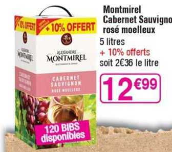 Montmirel Cabernet Sauvignon Rosé Moelleux